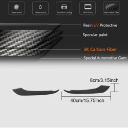 Купить Накладки на противотуманки V1 (2015-2017, Карбон) для Ford Mustang