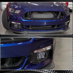 Купить Накладки на противотуманки V2 (2015-2017, Карбон) для Ford Mustang