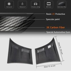 Купить Накладки на передние крылья (Карбон) для Ford Mustang 2015-2023 гг