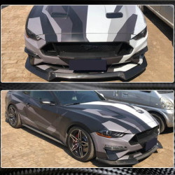Купить Накладка на передний бампер Lip (2017-2020, Карбон) для Ford Mustang