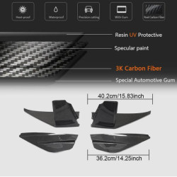 Купить Накладки на противотуманки (2018-2021, Карбон) для Ford Mustang