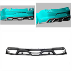 Купить Диффузор заднего бампера V2 (2018-2021, Карбон) для Ford Mustang