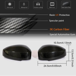 Купить Накладки на зеркала (2003-2006, Карбон) для Nissan 350Z