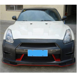 Купить Накладка на передний бампер Lip (2009-2015, Карбон) для Nissan GT-R