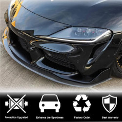 Купить Накладка на передний бампер Lip V1 (Карбон) для Toyota Supra 2019- гг