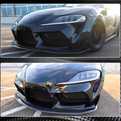 Купить Накладка на передний бампер Lip V1 (Карбон) для Toyota Supra 2019- гг