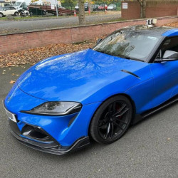 Купить Накладка на передний бампер Lip V2 (Карбон) для Toyota Supra 2019- гг