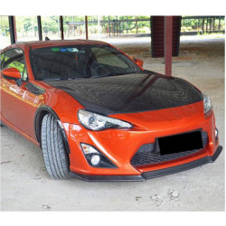 Купить Накладка на передний бампер Lip V1 (Карбон) для Toyota GT86