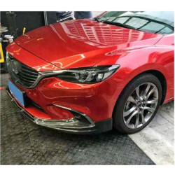 Купити Накладка на передній бампер Lip V1 (2017-2019, Карбон) для Mazda 6 рр