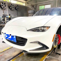 Купить Накладки на передний бампер (2022-2025, Карбон) для Mazda MX-5