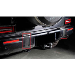 Купить Комплект накладок на передний и задний бампер (для G63 AMG, карбон) для Mercedes G сlass W465 2025- гг