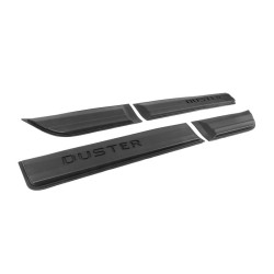 Купити Накладки на арки з молдингами (12 шт., чорні ABS) для Renault Duster 2018-2024 рр