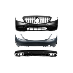 Купить Комплект обвесов с полным задним бампером (AMG C63-designs 2018-2021) для Mercedes C-сlass W205