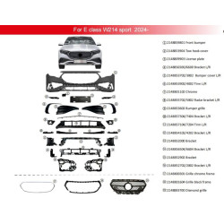 Купить Передний бампер AMG-Line для Mercedes E-сlass W214 2023- гг