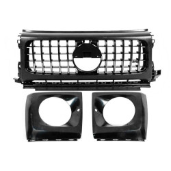 Купить Решетка с очками G63 AMG 2018-style (для авто с установленным комплектом рестайлинга) для Mercedes G сlass W463 1990-2018 гг