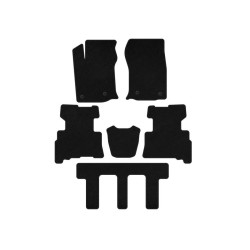 Купити Килимки текстильні Premium (3 ряди, 2014-2024, 7-ми місний, Чорний) для Toyota 4Runner рр