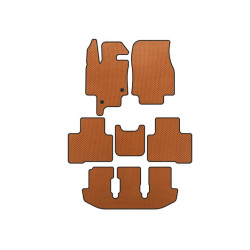 Купити Килимки EVA (3 ряди, 7-ми місний, Помаранчевий) для Toyota Highlander 2019- рр