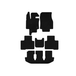Купити Килимки текстильні Classic (3 ряди, 7-ми місний, Чорний) для Toyota Highlander 2019- рр