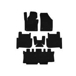 Купити Килимки текстильні Premium (3 ряди, 2006-2010, 7-ми місний, Чорний) для Volkswagen Touran рр
