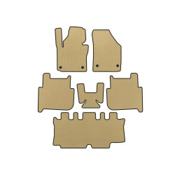 Купити Килимки EVA (3 ряди, 2006-2010, 7-ми місний, Бежевий) для Volkswagen Touran рр