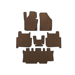 Купити Килимки EVA (3 ряди, 2006-2010, 7-ми місний, Коричневий) для Volkswagen Touran рр