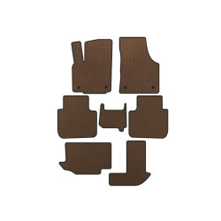 Купить Коврики EVA (3 ряда, 7-ми местный, Коричневый) для Volkswagen Atlas (Terramont)