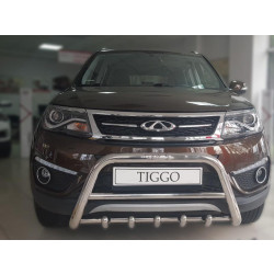 Купить Кенгурятник WT003 (нерж) для Chery Tiggo 5