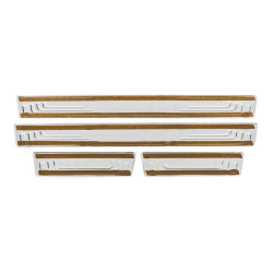 Купить Накладки на пороги V-2 (4 шт., нерж) для Renault Megane IV 2016-2025 гг