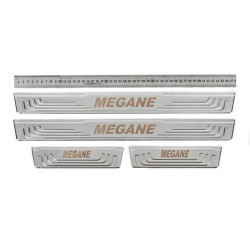 Купить Накладки на пороги V-2 (4 шт., нерж) для Renault Megane IV 2016-2025 гг