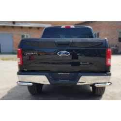 Купить Задние уголки AK003 (2 шт, нерж) для Ford F-150 2014- рр