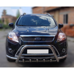 Купить Кенгурятник с усами WT003 (нерж.) для Ford Kuga 2008-2013 гг