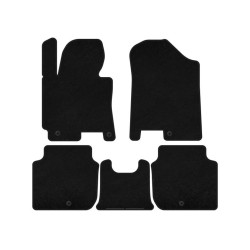 Купить Коврики текстильные Premium (2012-2016, Черный) для Kia Forte