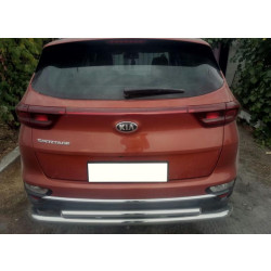 Купить Задняя защита AK002-2 (нерж) для Kia Sportage 2015-2021 гг