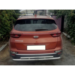 Купить Задняя защита AK002-2 (нерж) для Kia Sportage 2015-2021 гг