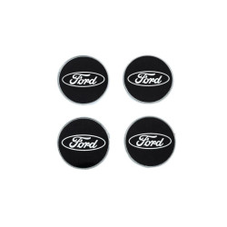 Купить Колпачки на диски 54.5/50мм черные (4 шт) для Тюнинг Ford