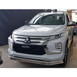 Купить Передняя защита F3-60 (2020-2025, нерж) для Mitsubishi Pajero Sport 2015- гг