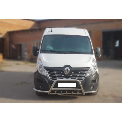 Купить Кенгурятник с усами WT003 (нерж.) для Renault Master 2011-2023 гг