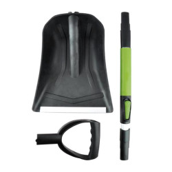 Купити Лопата Bi-Plast снігоприбиральна телескопічна зі знімним руківям, довжина 58-73см. ширина 30см