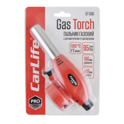 Купить Газовая горелка Carlife, сопло: Ø 19мм, длина 68мм с пьезоподжигом, керам. защита GT506