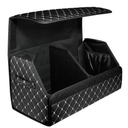 Купить Сумка органайзер Beltex Эко кожа L 60х31х31 черная/белая