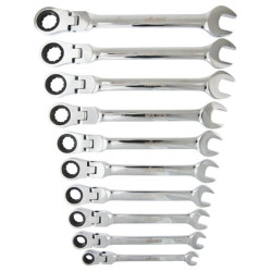 Купити Набір ключів Molder з трещіткою та карданом CR-V, 10шт