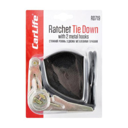 Купить Стяжной ремень с трещоткой и двумя крючками CarLife, 5м