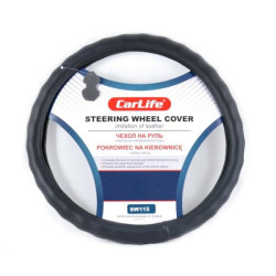 Купить Чехол на руль Carlife 39-41 см из искусственной кожи, черный SW115L