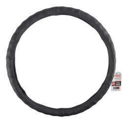 Купити Чохол на кермо Carlife 47-49см шкіряний, чорний