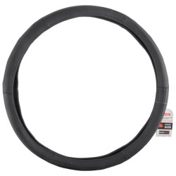 Купити Чохол на кермо CarLife 50-52см шкіряний, чорний