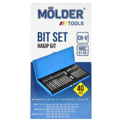 Купить Профессиональный набор звезд и шестигранников Molder CR-V 40шт