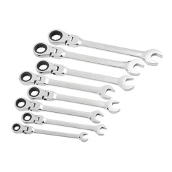 Купить Набор ключей Winso PRO комбинированные с трещоткой и карданом CR-V 8шт (8-10-12-13-14-15-17-19мм)