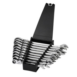 Купить Набор ключей Winso PRO комбинированные с трещоткой и карданом CR-V 10шт (8-10-12-13-14-15-16-17-19мм)