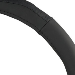 Купити Чохол на кермо Carlife 39 - 41см, шкіра, чорний SW245L