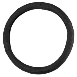 Купить Чехол на руль Carlife 39-41см, кожа, черный SW241L